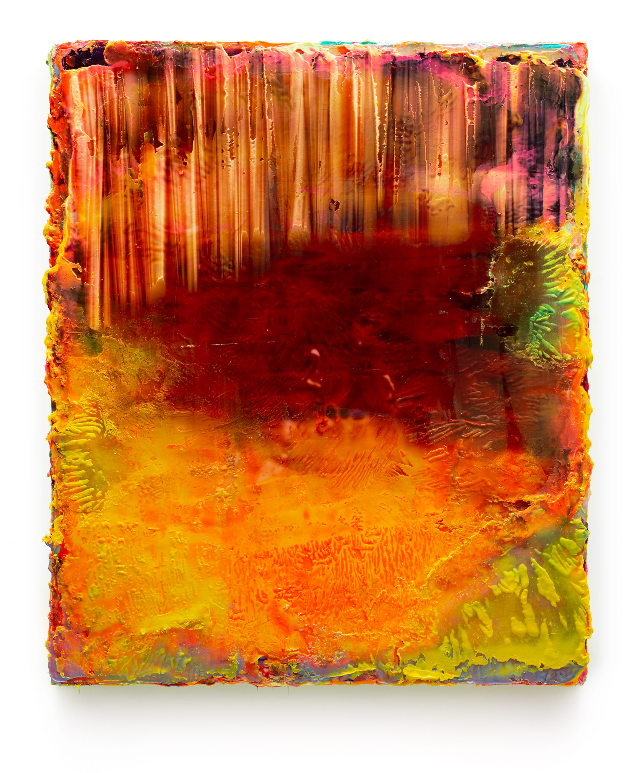 Hebun, 2020, Silicone and pigments on Dibond, ca. 124 x 104 cm